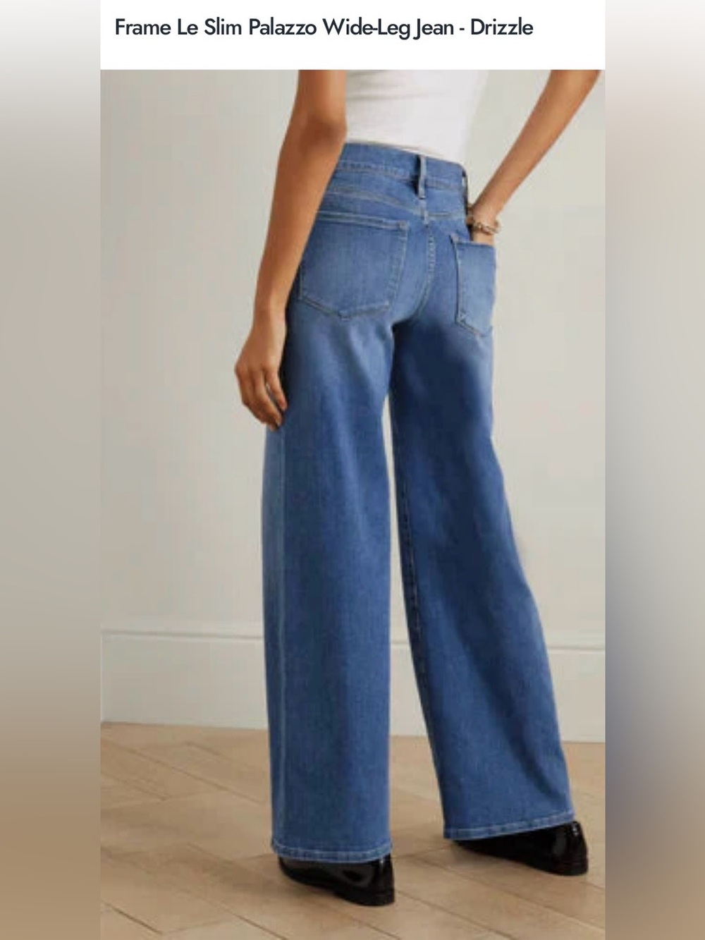 NWT Frame Le Slim Palazzo
Jeans in Drizzle, Size 25 - Picture 4 of 10